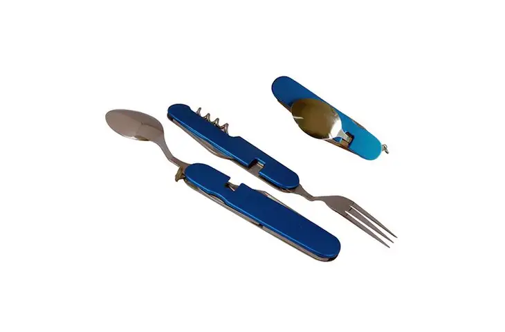 Acecamp Detachable Cutlery Set, Blue