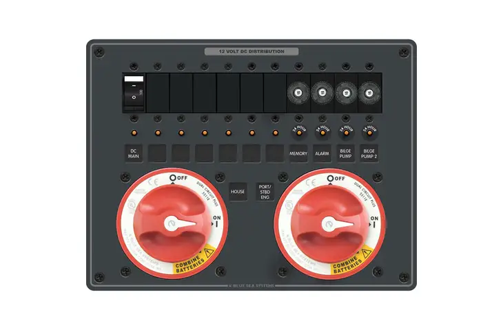 Blue Sea Systems e-Series Dual Circuit Plus 2 5511e