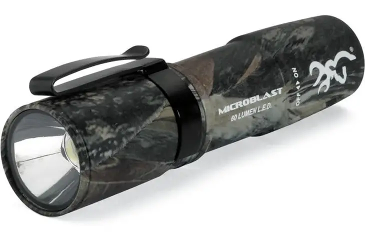 Browning Micro Blast AA LED Handheld Flash Light w/ Pocket Clip