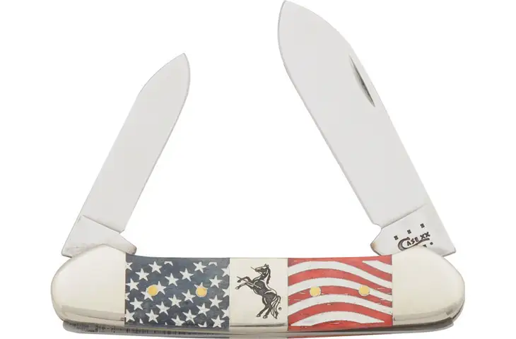 Case Colt Old Glory Canoe Knife