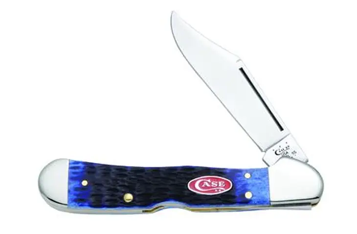 Case Copperlock Navy Blue Bone Folding Knife