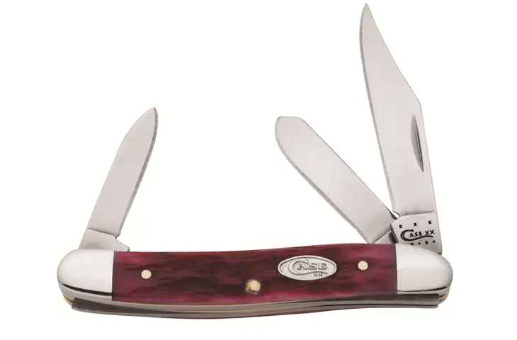 Case Magenta Bone Medium Stockman Knife
