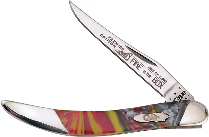 Case Small Toothpick Fire in Box Folding Knife