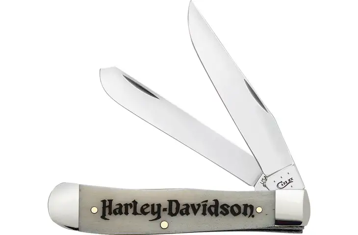 Case Trapper Harley Natural Bone Folding Knife