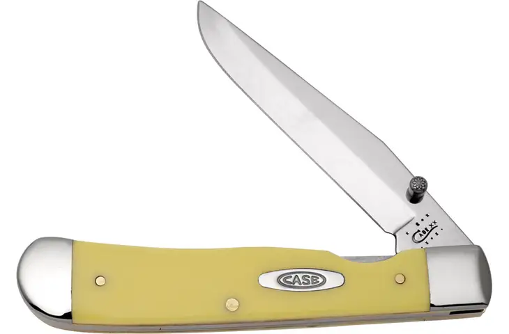 Case Trapperlock Knife w/ Yellow Handle