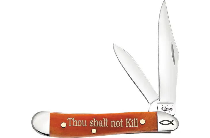 Case VI Commandment Peanut Folding Knife