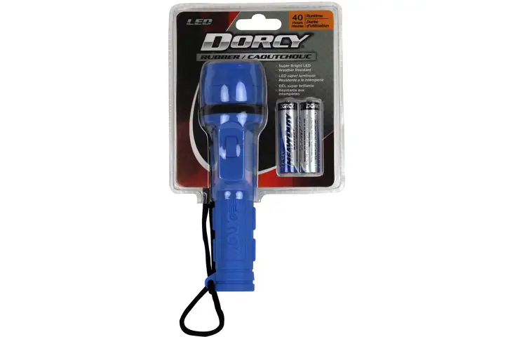 Dorcy Rubber 2AA LED Flashlight