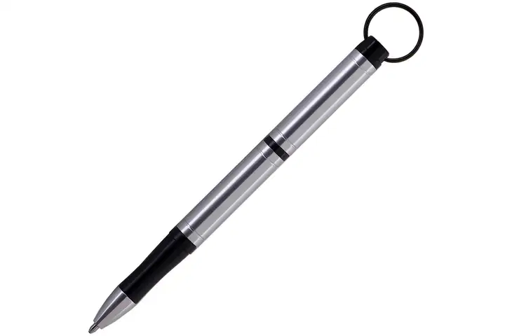 Fisher Space Pen Backpacker Keyring Pen Silver