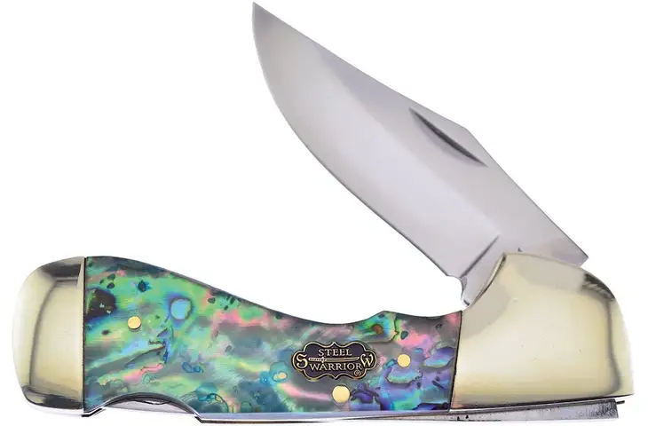Frost Choctaw Abalone Folding Knife
